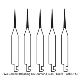 Pivo Contact Breaking Contra-angle Diamond Bur CA - CB09 (Pack Of 5) - 2