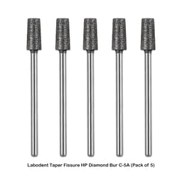 Labodent Taper Fissure HP Diamond Bur C-5A (Pack of 5) - 2