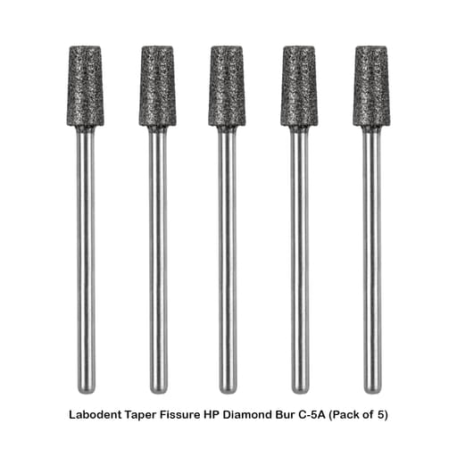 Labodent Taper Fissure HP Diamond Bur C-5A (Pack of 5)