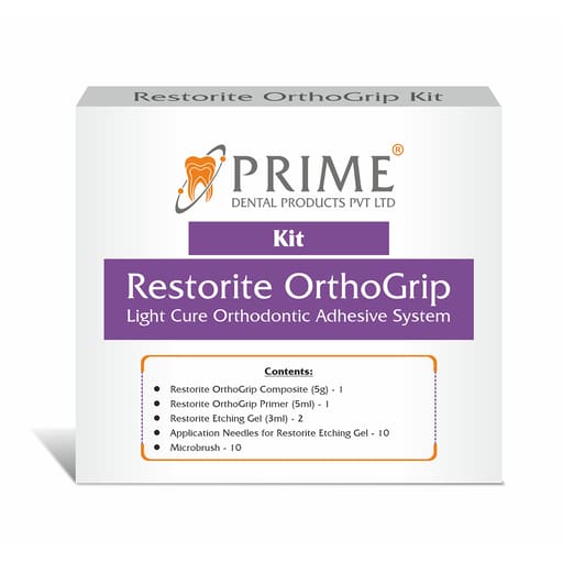 Prime Dental Restorite OrthoGrip Light Cure Orthodontic Adhesive Kit