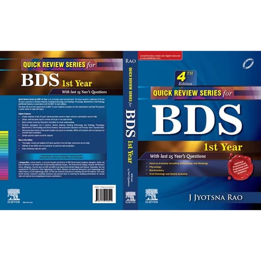 Quick Review Series For BDS 1st Year (ISBN: 256022)