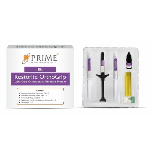 Prime Dental Restorite OrthoGrip Light Cure Orthodontic Adhesive Kit