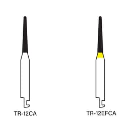 Pivo Taper Round End Contra-angle Diamond Burs CA - TR (Pack Of 5) - 2