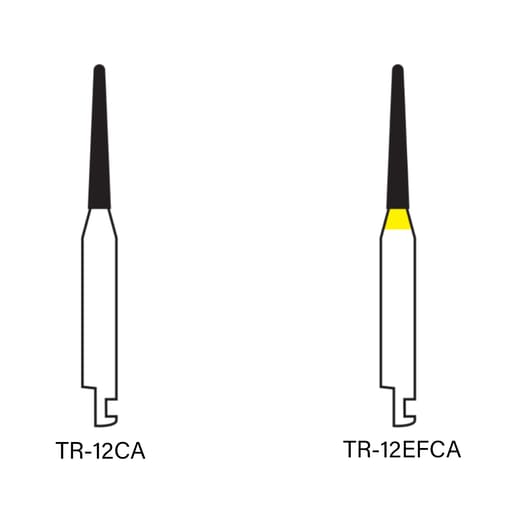 Pivo Taper Round End Contra-angle Diamond Burs CA - TR (Pack Of 5)