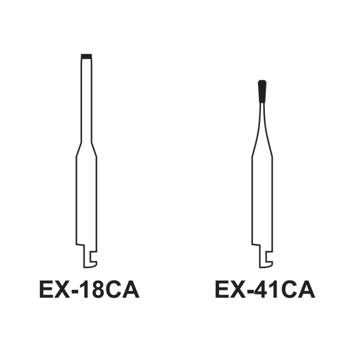 Pivo Extra Shape Contra-angle Diamond Burs CA - EX (Pack Of 5)