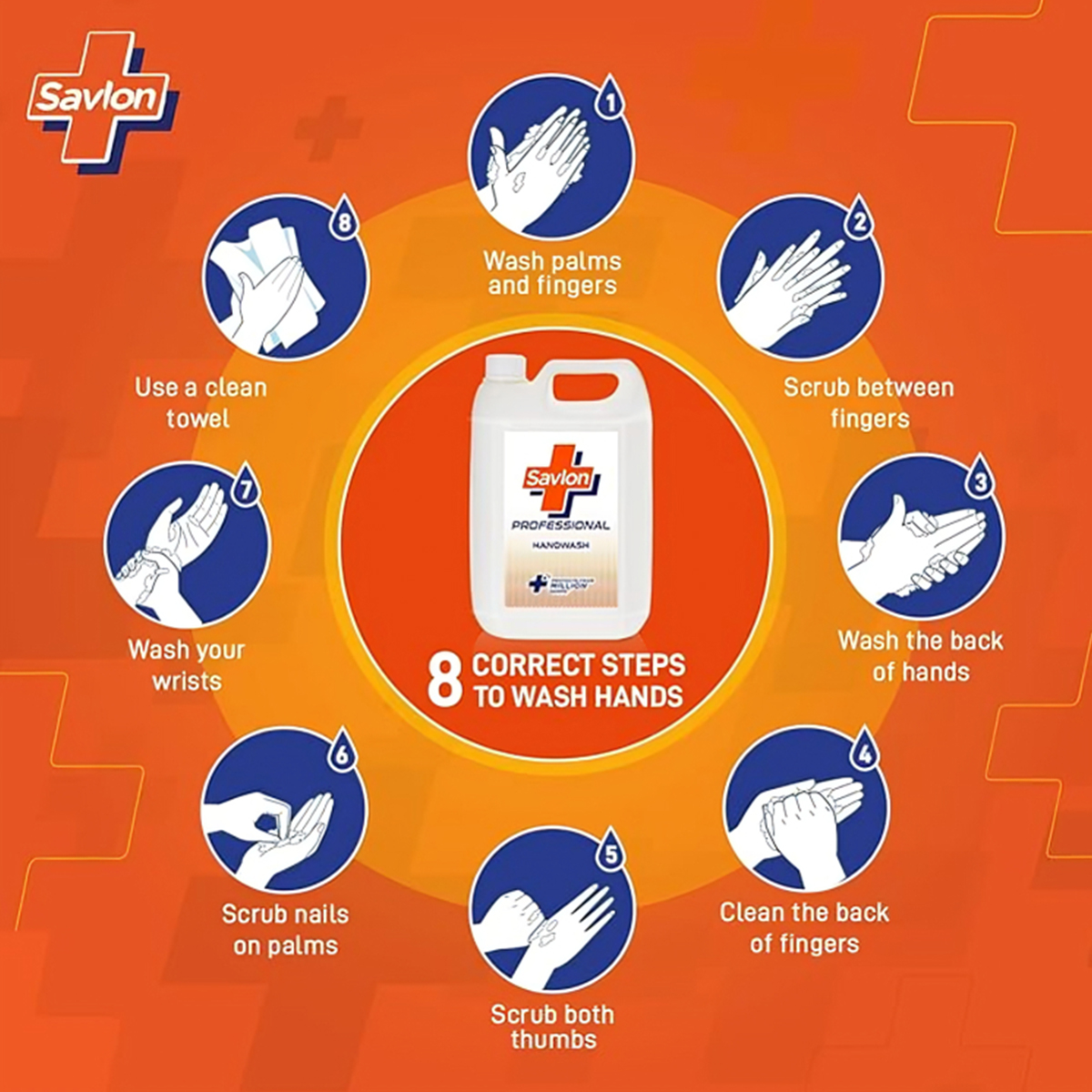 Savlon Professional Germ Protection Liquid Foaming Handwash 4.8 ltr