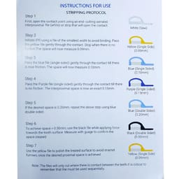 Sawbros Orthodontic IPR Blades set  + Manual Handle Straight - 4