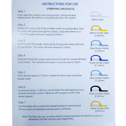 Sawbros Orthodontic IPR Blades set + Manual Handle Straight