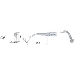 Woodpecker Scaler Tip G6 for UDS & EMS Scalers - 4