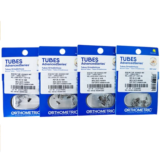 OrthoMetric Advanced Series Bondable Molar Tubes MBT022 (Pack of 10)