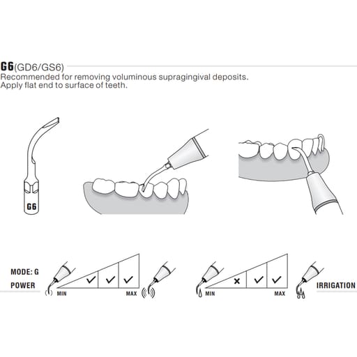 Woodpecker Scaler Tip G6 for UDS & EMS Scalers