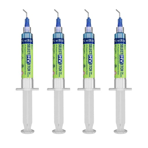 Bisco Select HV Etch 35% High Viscosity Phosphoric Acid Etchant With BAC Refill Pack (Pack of 4)