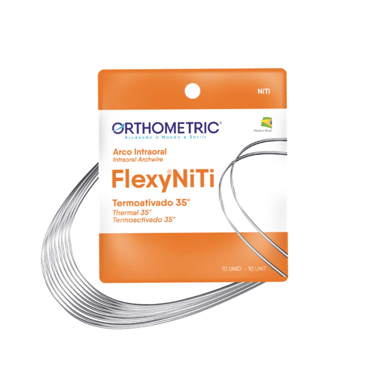 OrthoMetric Flexy NiTi Thermal 35ºC ALX Archwires - Square (10/Pk)