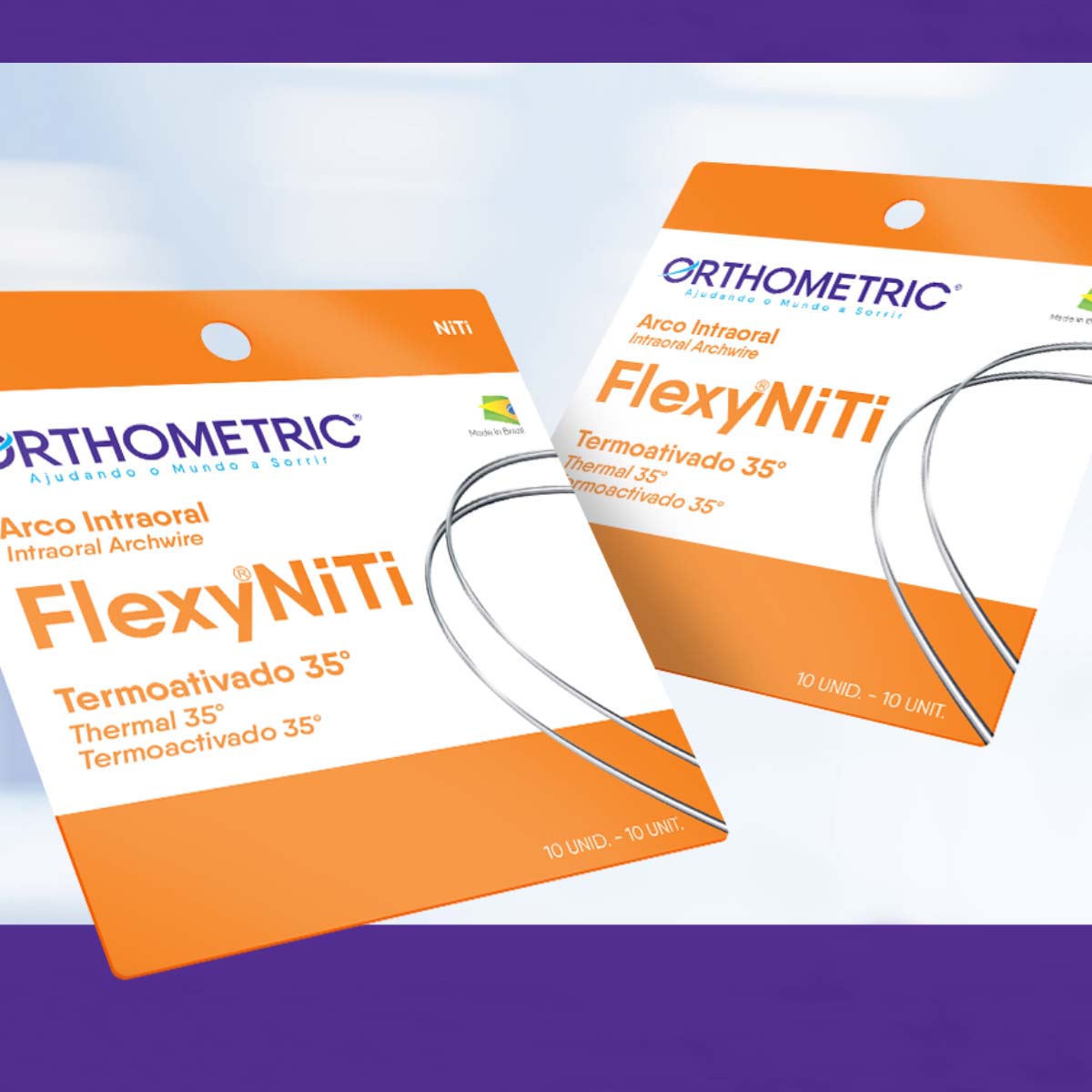 OrthoMetric Flexy NiTi Thermal 35ºC ALX Archwires - Square (10/Pk)