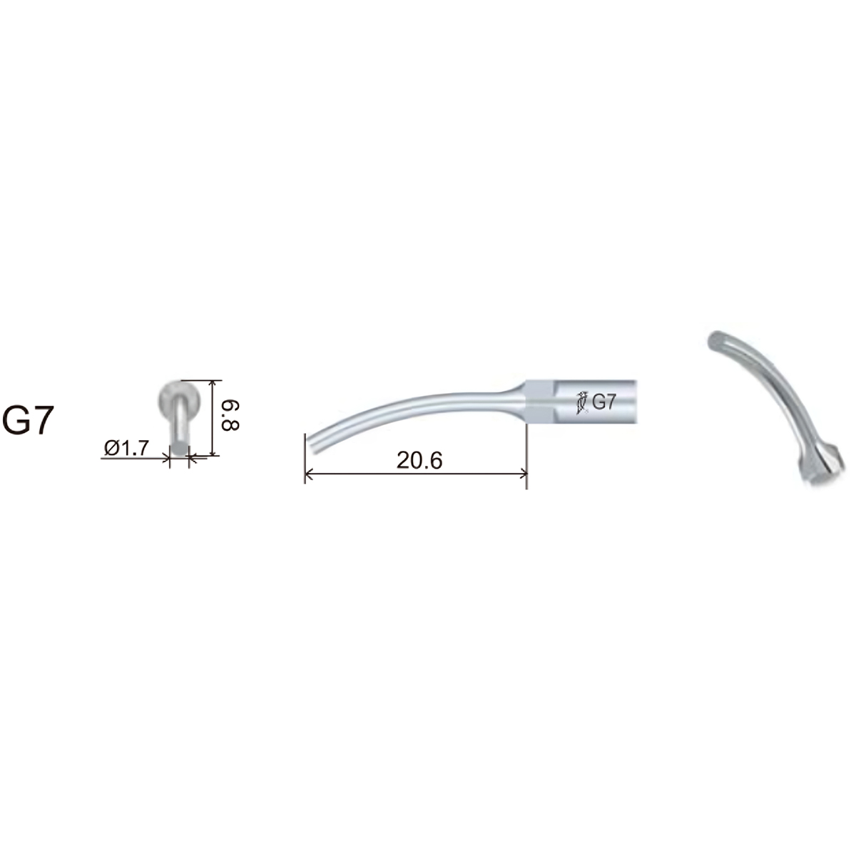 Woodpecker Scaler Tip G7 for UDS & EMS Scalers