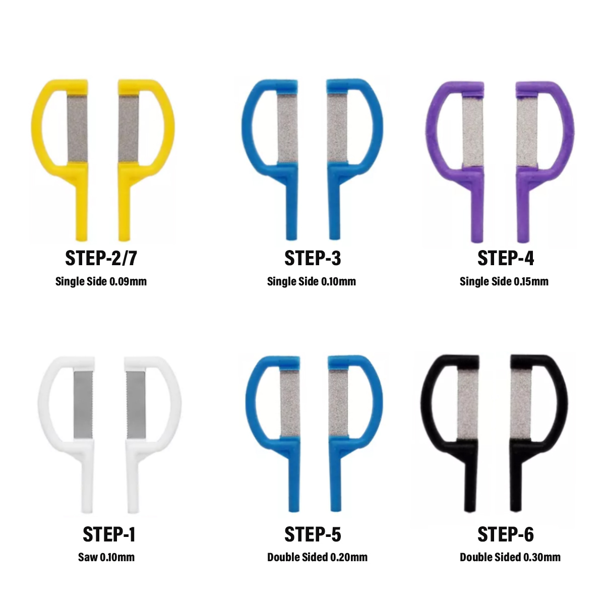 Sawbros Orthodontic IPR Blades Refill Set (Set of 12 Blades)