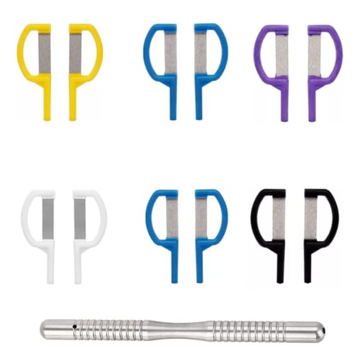 Sawbros Orthodontic IPR Blades set + Manual Handle Straight