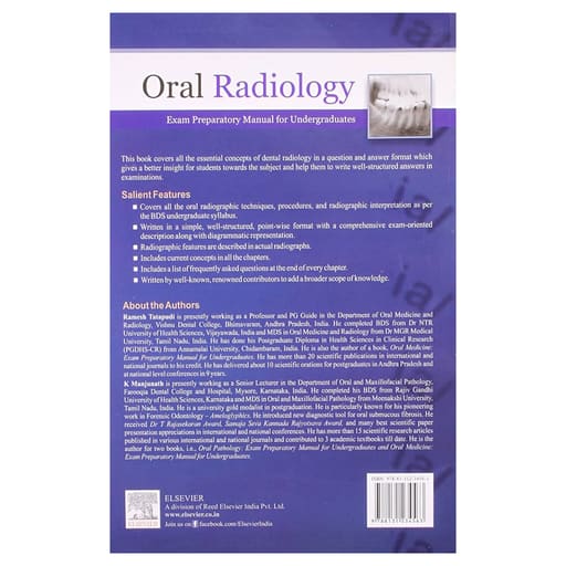 Oral Radiology: Exam Preparatory Manual For Undergraduates (ISBN - 234563)