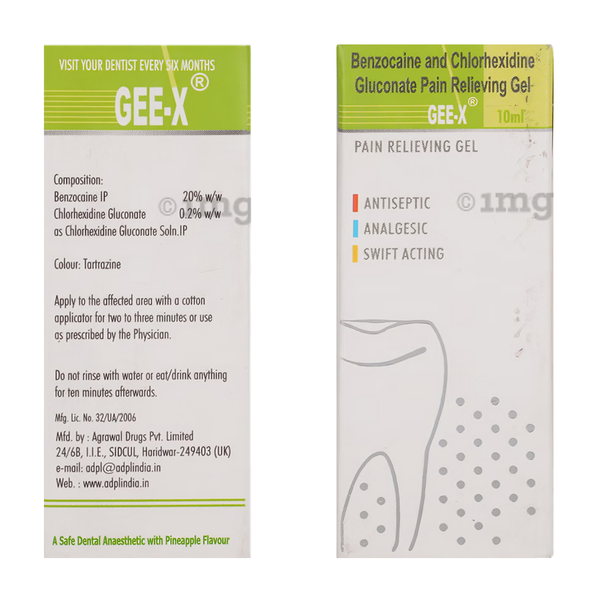 Sandika Pharma Gee - X Pain Relieving Gel (Pack of 10)