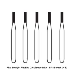 Pivo Straight Flat End Contra-angle Diamond Bur CA - SF-41 (Pack Of 5)