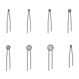 Pivo Round Carbide Contra-angle Burs - RA (Pack Of 5) - 2