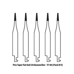 Pivo Taper Flat End Contra-angle Diamond Burs CA - TF (Pack Of 5) - 6