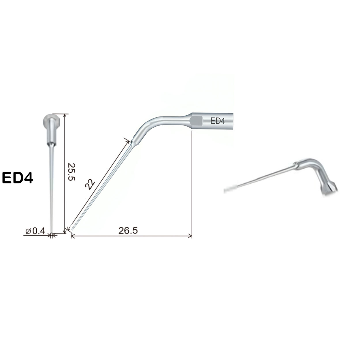 Woodpecker Scaler Tip ED4 for DTE & Satelec Scalers