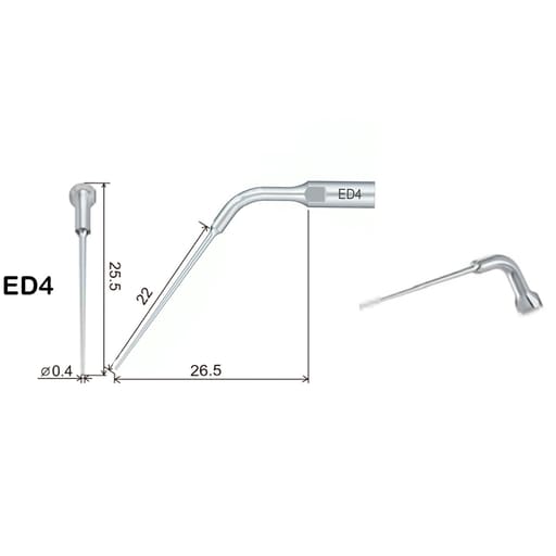 Woodpecker Scaler Tip ED4 for DTE & Satelec Scalers