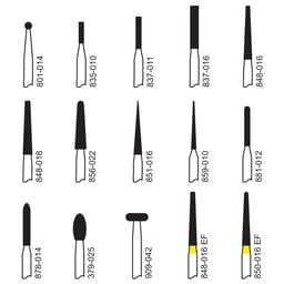 Pivo Best All - Round Airotor Burs Kit (Set Of 15) - 2