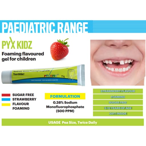 Sandika Pharma Pyx Kidz Tooth Gel (Pack of 12)