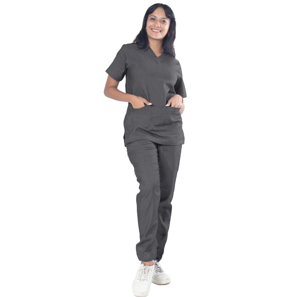 Uniform Craft Denim Scrub Male - DNM-SF-Charcoal - L