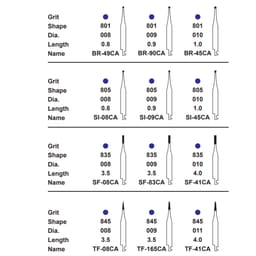 Pivo Micromotor Burs Kit - Contra-Angle Handpiece (Set Of 4) - 6