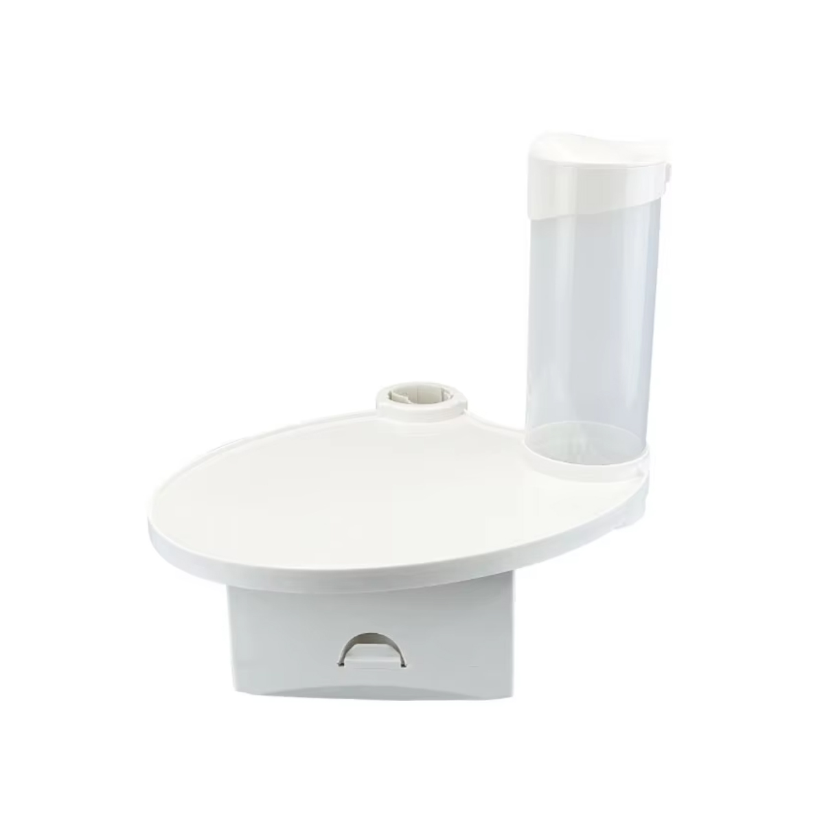 ET Dental Utility Tray with Cup and Tissue Dispenser - White  