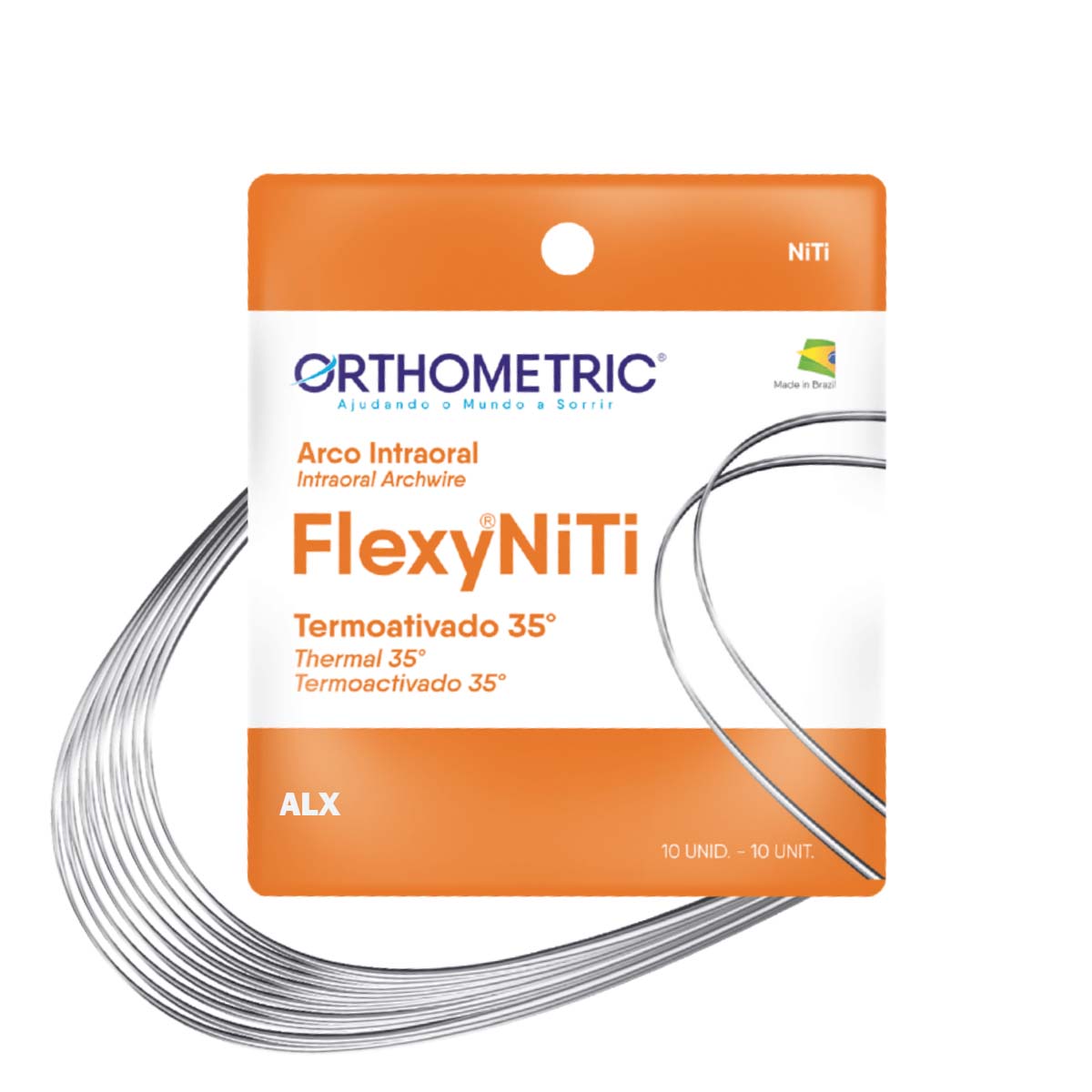 OrthoMetric Flexy NiTi Thermal 35ºC ALX Rectangular Archwire - 016X022 Lower - (52.36.2216)