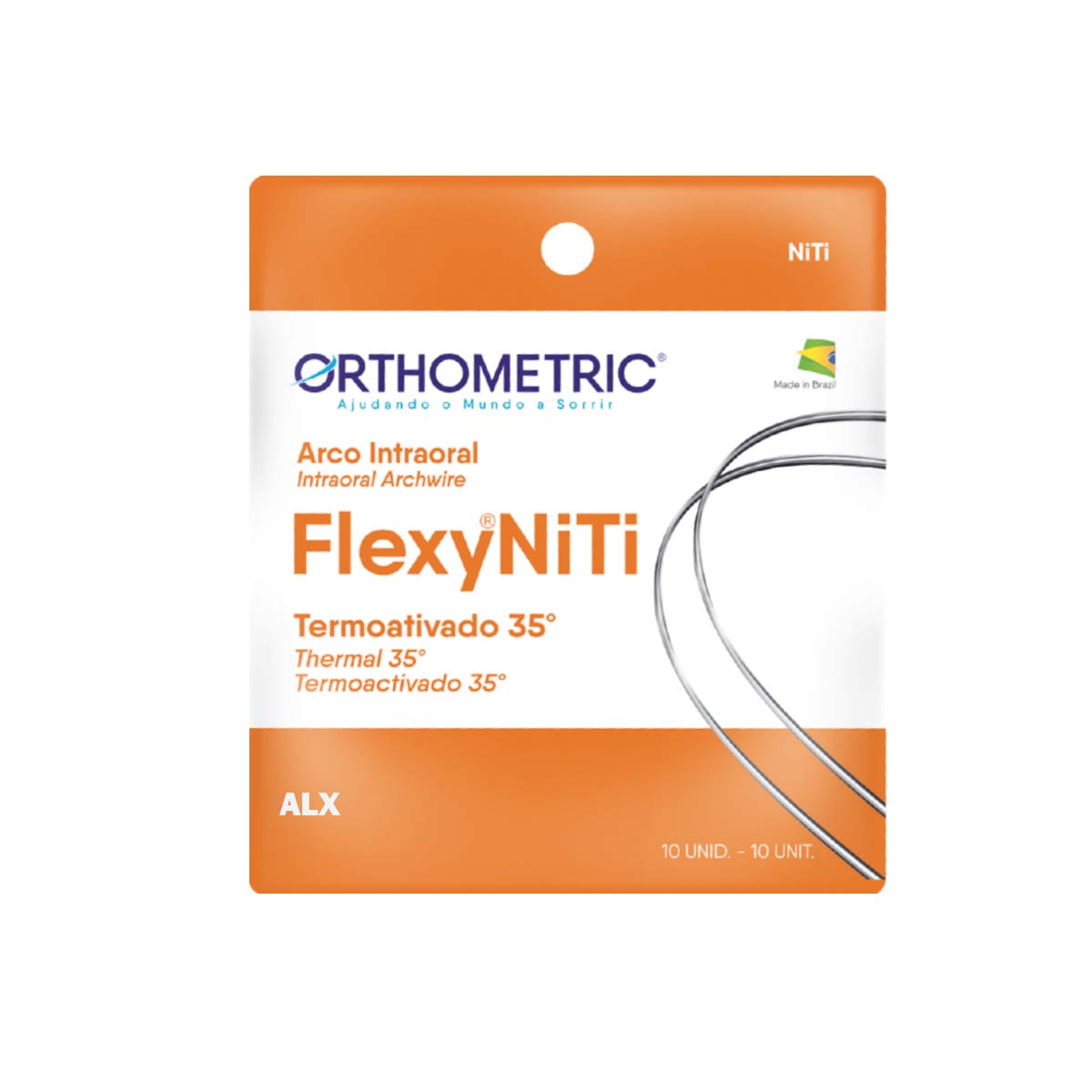 OrthoMetric Flexy NiTi Thermal 35ºC ALX Archwires - Rectangular (10/Pk)