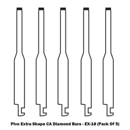 Pivo Extra Shape Contra-angle Diamond Burs CA - EX (Pack Of 5) - 4
