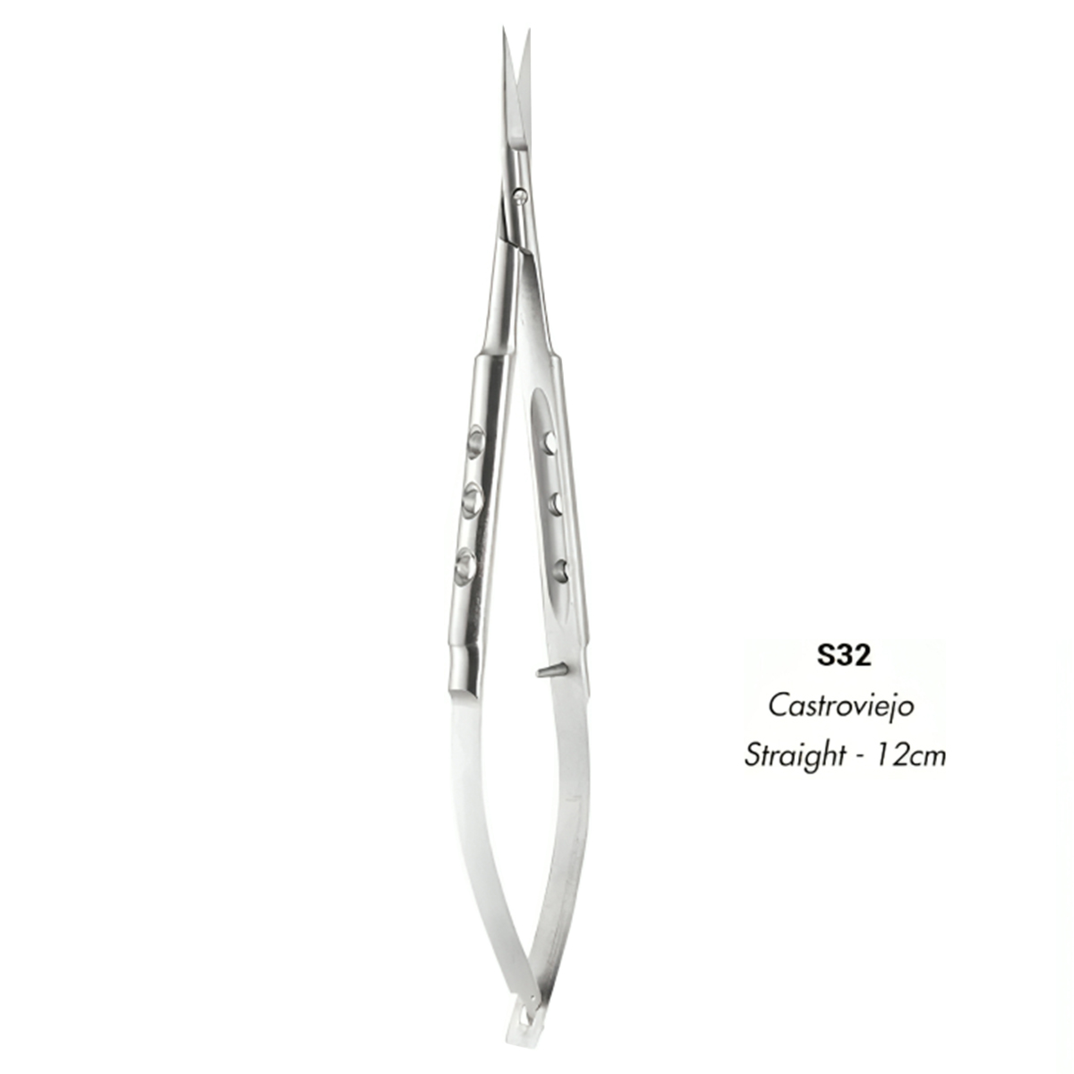 GDC Scissors Castroviejo - Straight (12cm) (S32) 