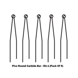 Pivo Round Carbide Contra-angle Burs - RA (Pack Of 5) - 7