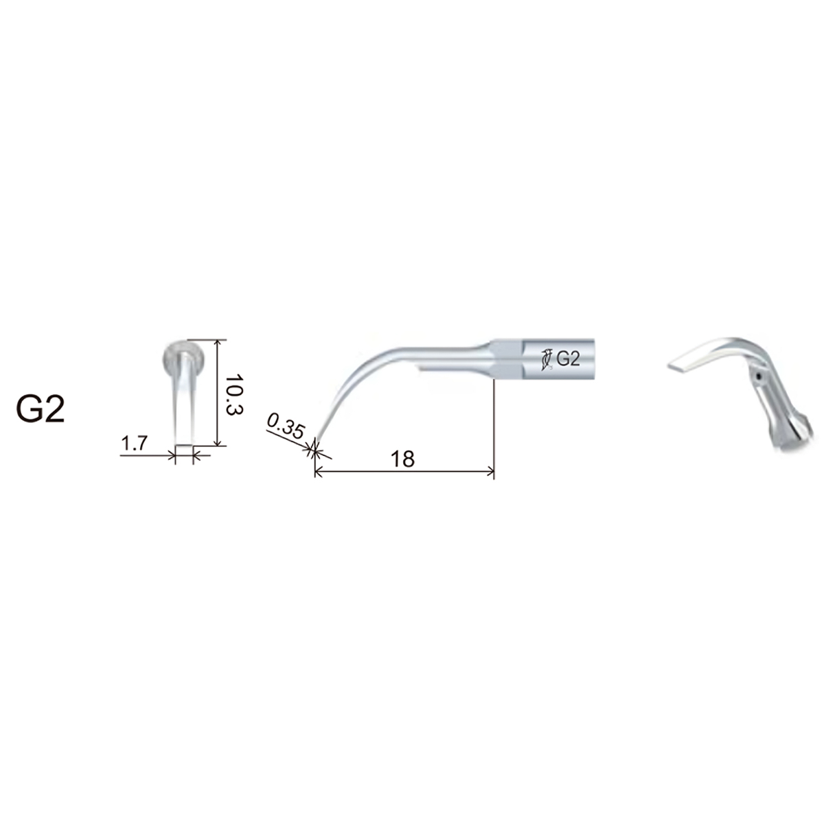 Woodpecker Scaler Tip G2 for UDS & EMS Scalers