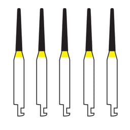 Pivo Taper Round End Contra-angle Diamond Bur CA - TR-12 EF (Pack Of 5)