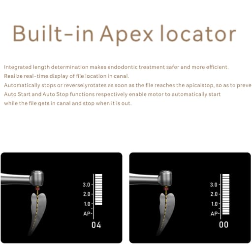 Woodpecker RTA Endo Space Brushless Endomotor With In-Built Apex Locator By Waldent