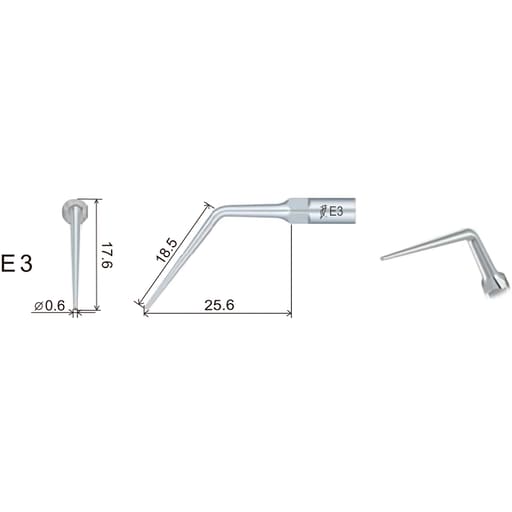 Woodpecker Scaler Tip E3 for UDS & EMS Scalers