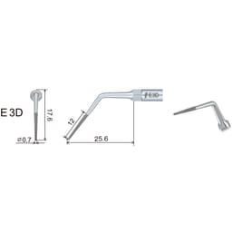 Woodpecker Scaler Tip E3D for UDS & EMS Scalers - 4