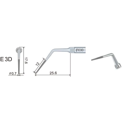Woodpecker Scaler Tip E3D for UDS & EMS Scalers