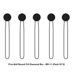 Pivo Ball Round Contra-angle Diamond Bur CA - BR-11 (Pack Of 5)