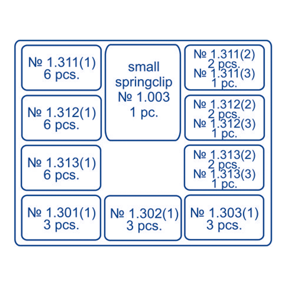 Tor Vm Saddle Metal Matrices - Universal Kit No.1.330