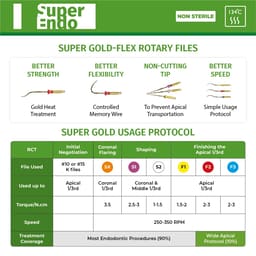 SuperEndo Gold-Flex Rotary Files (Pack of 6) - 4