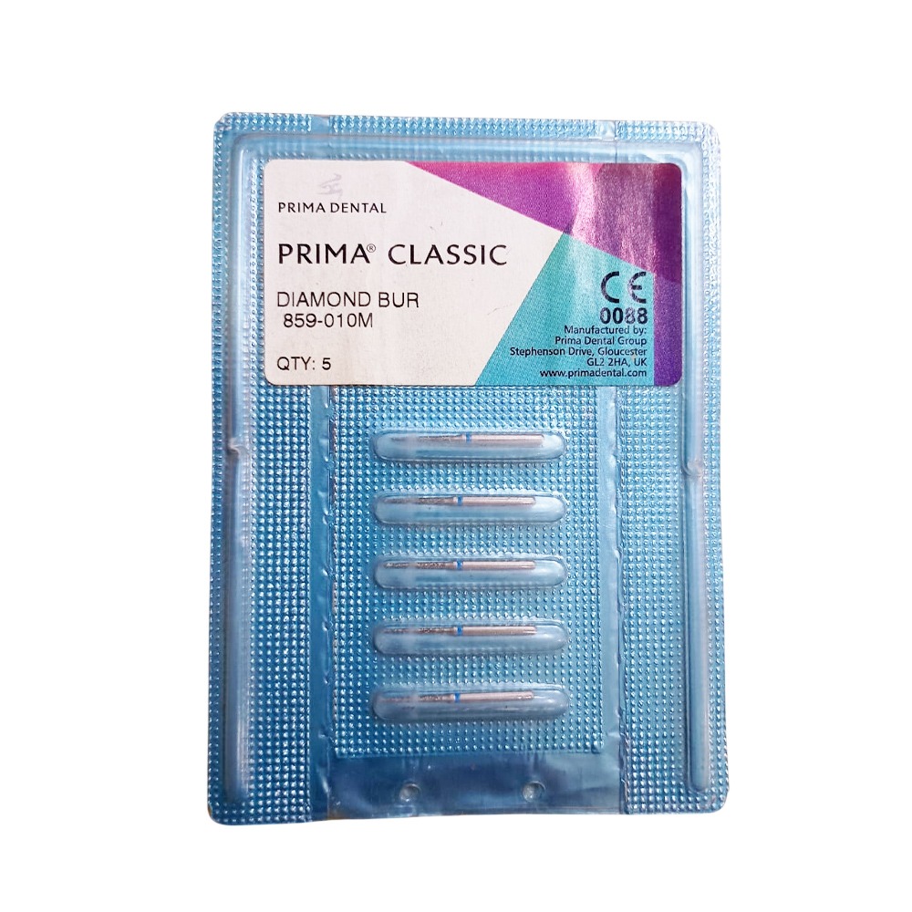 Prima Dental Needle Bur FG (Pack Of 5 Burs) 859 (010)