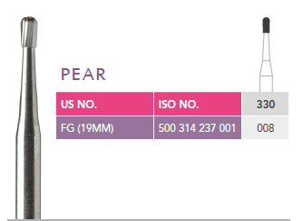 Prima Dental Pear Bur FG-330