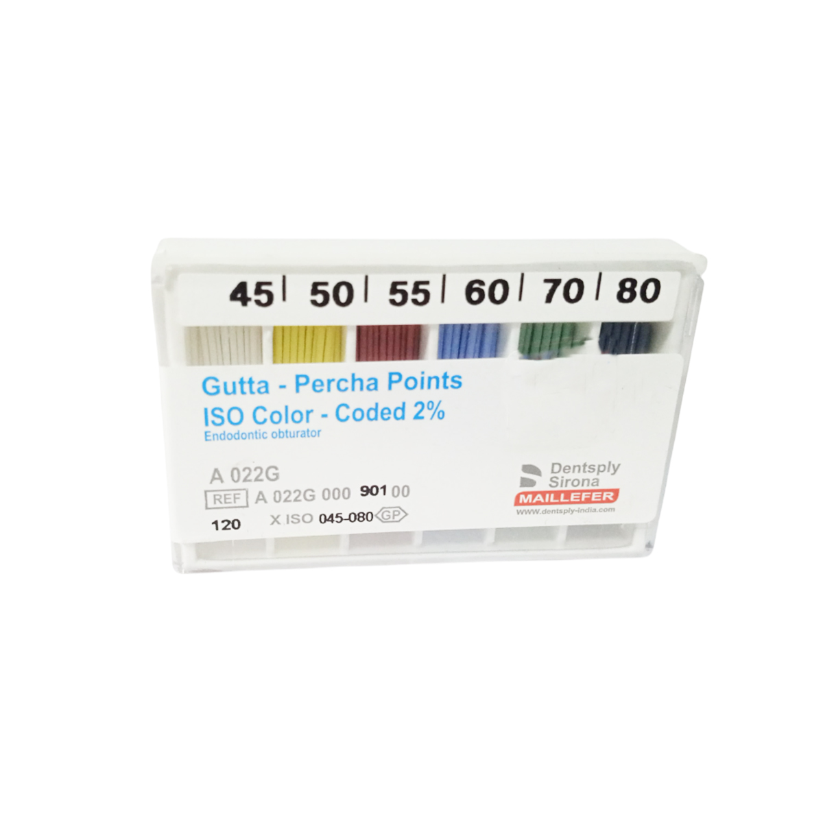 Dentsply Gutta Percha Points 2% # 45-80
